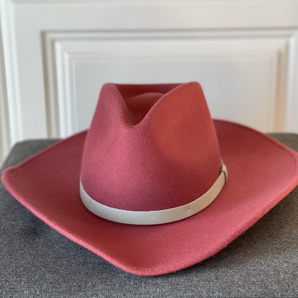 Rag & Bone Ohara Wool Cowboy Hat in Rose - Picture 1 of 8